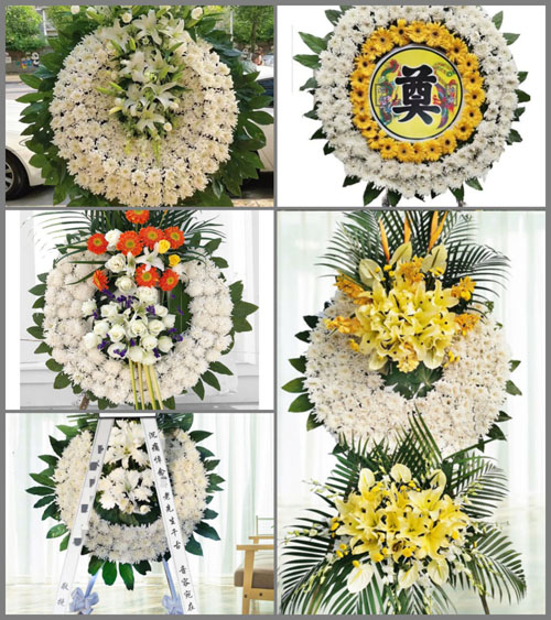 四川成都金堂县广兴镇桂花湾村花圈速递